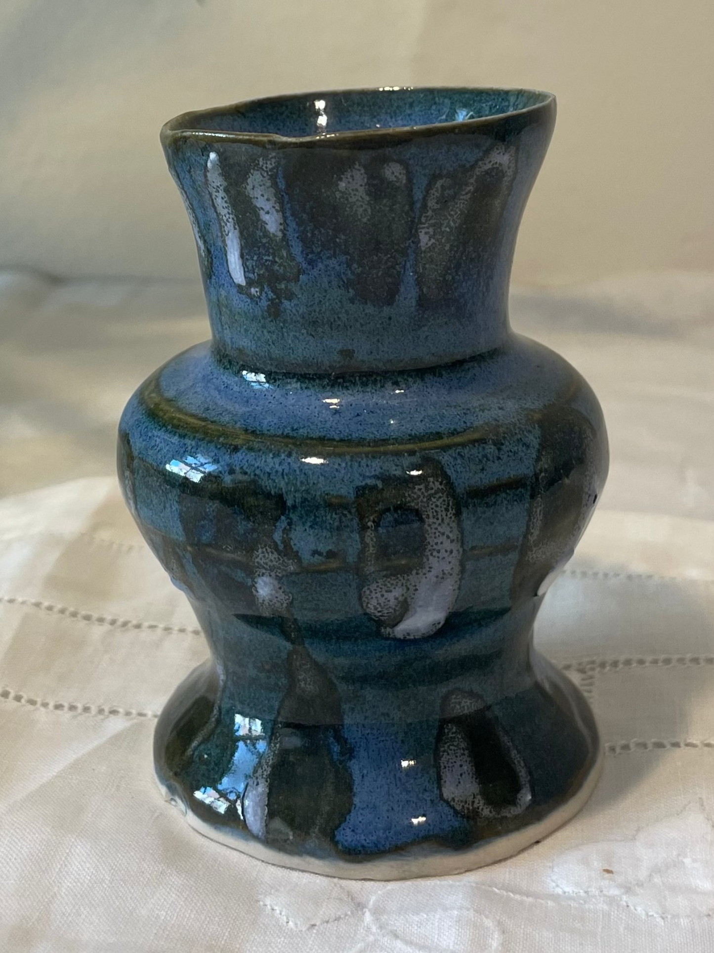 Tiny Blue Pencil Vase