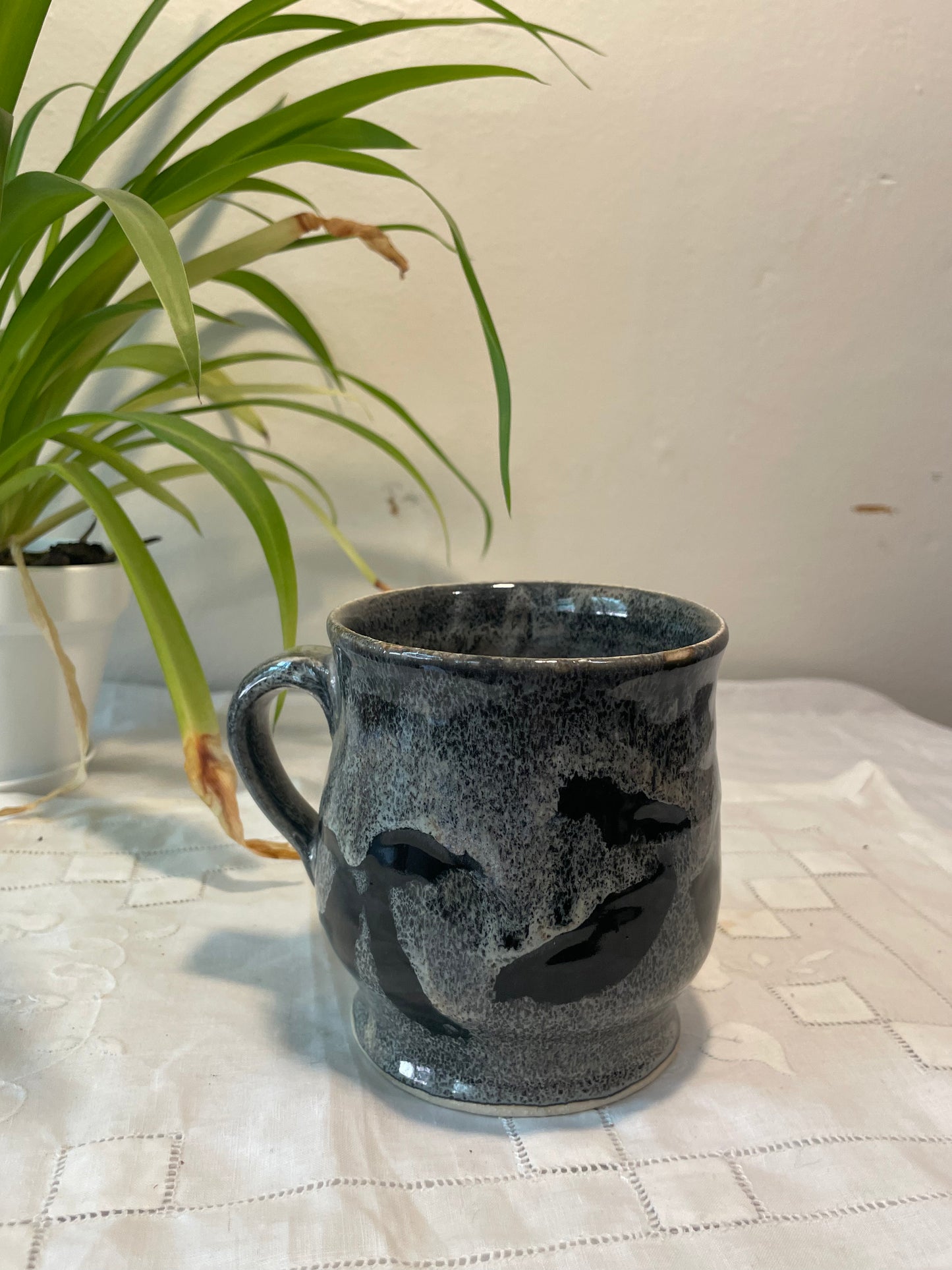 Black Cut Out Butterfly Mug