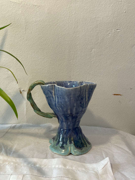 Short Blue Petal Chalice