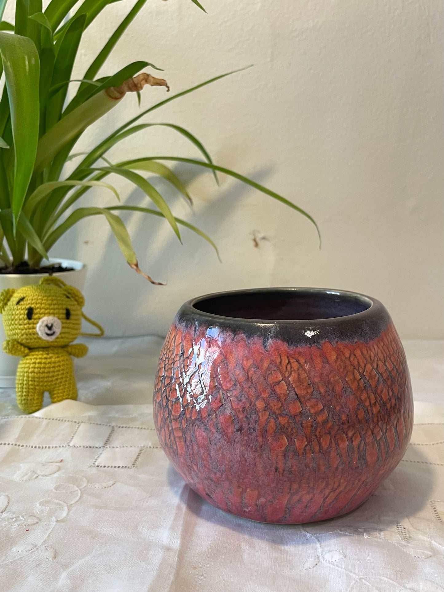 Pink Sodium Silicate Vase