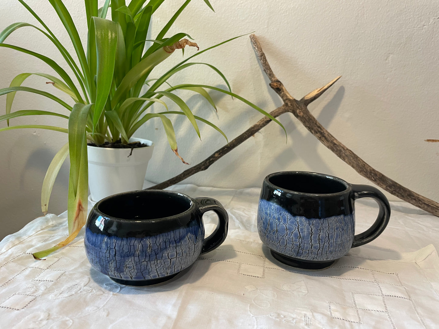 Sodium Silicate Mug Pair