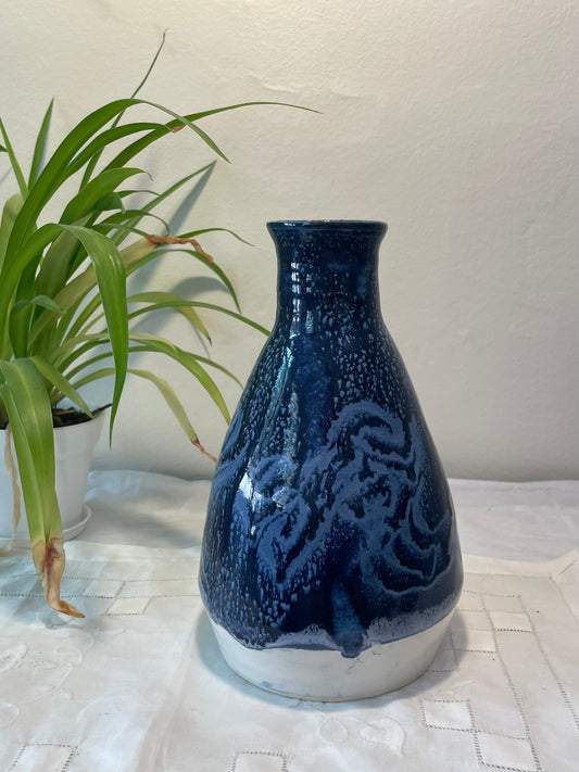 Tall Blue Vase