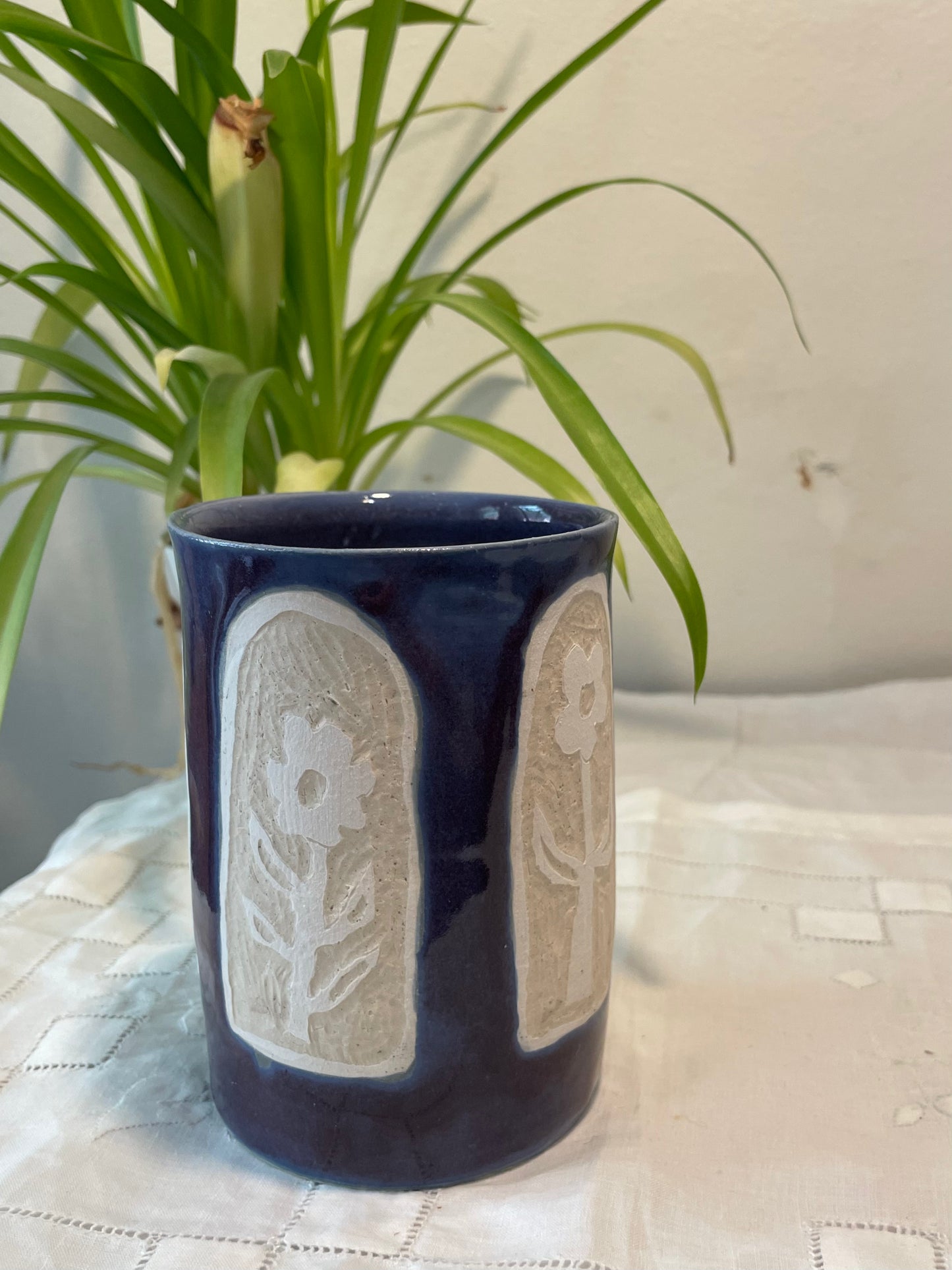 Purple Window Carving Cup