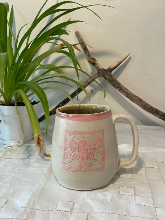 Little Guy and his House Mug