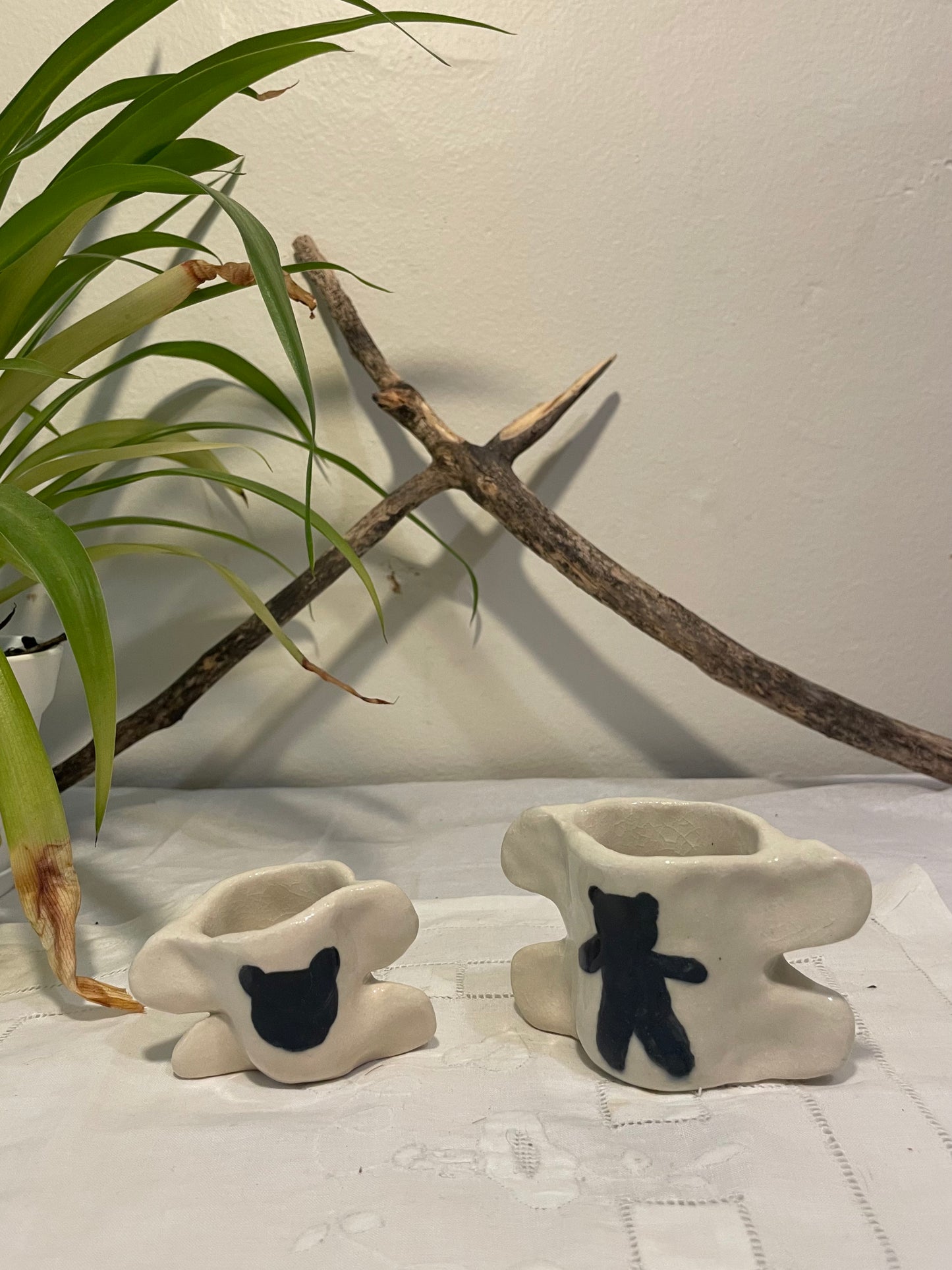 Mini Black Bear Ear Cups