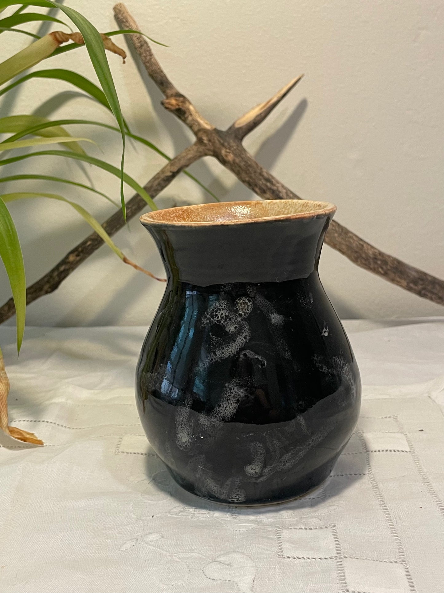 Glossy Black Vase
