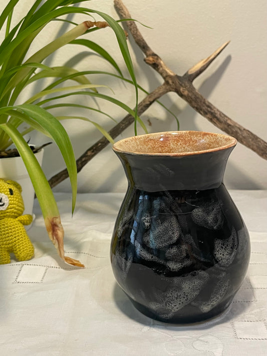 Glossy Black Vase
