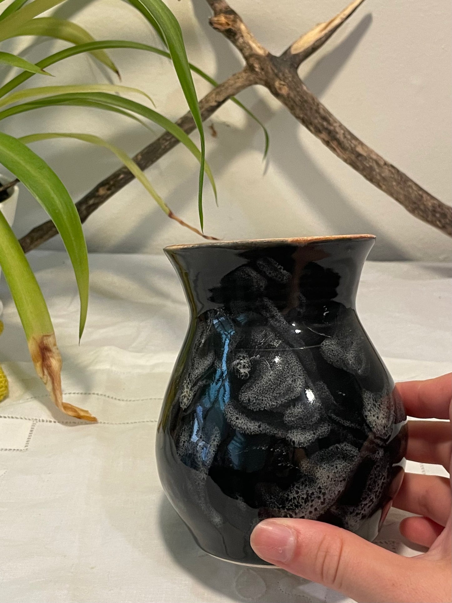 Glossy Black Vase