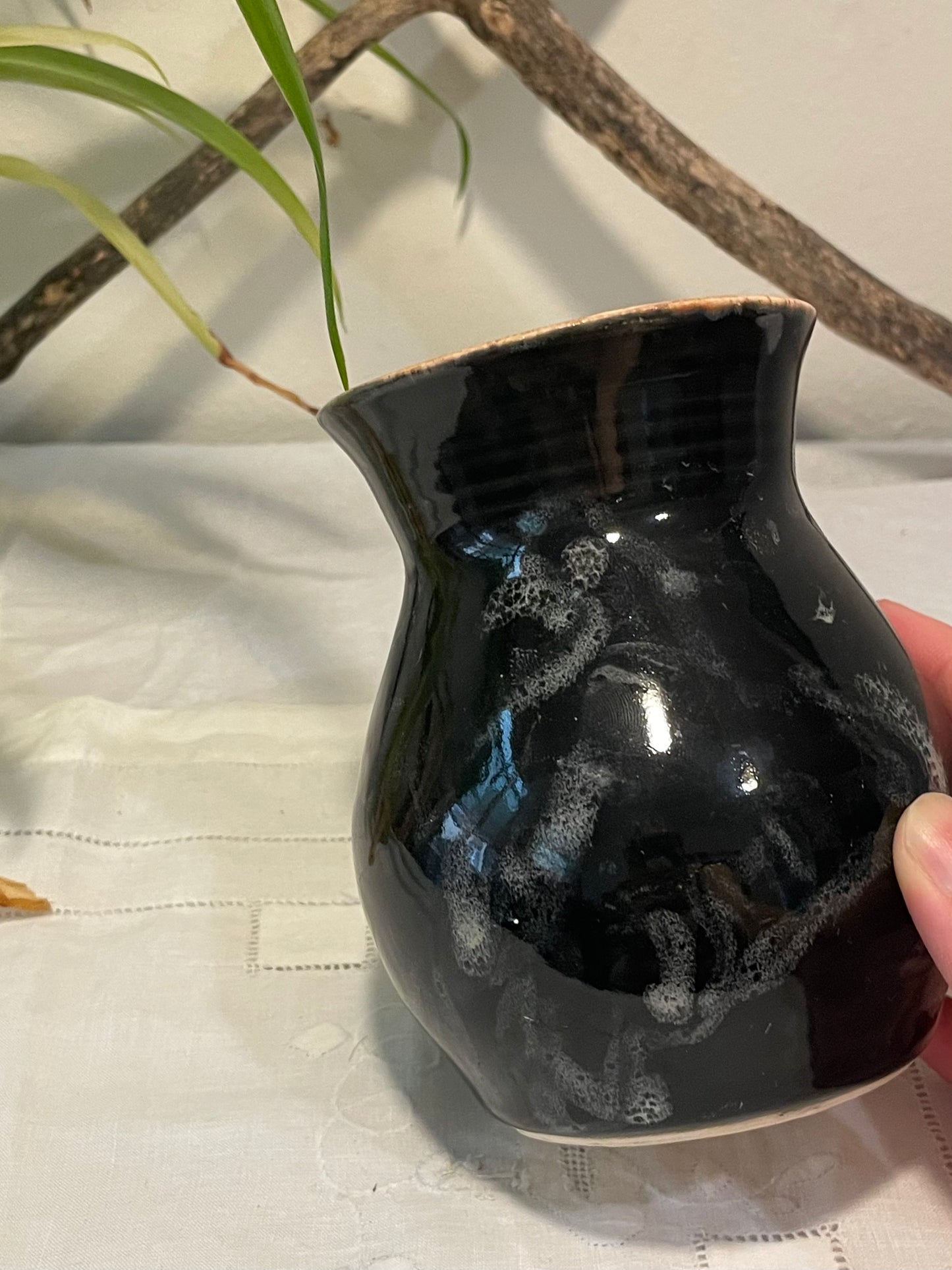 Glossy Black Vase